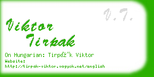 viktor tirpak business card